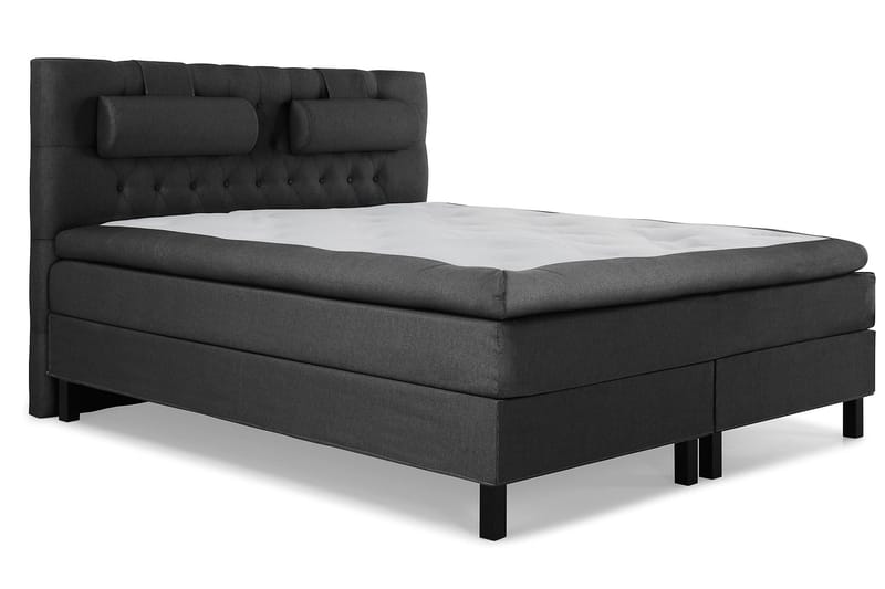 Sänkypaketti Lucky 160x200 Diamant Sängynpääty Musta - Polyeetteri Niskatyyny Suuri - Huonekalut - Sänky - Jenkkisängyt