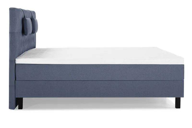 Sänkypaketti Lucky 160x200 Diamant Sängynpääty Tummansinine - Vaahto Niskatyyny Pieni - Huonekalut - Sänky - Jenkkisängyt