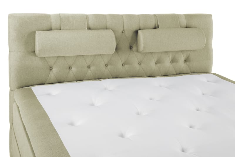 Sänkypaketti Lucky 160x200 Diamant Sängynpääty Vihreä - Polyeetteri Niskatyyny Suuri - Huonekalut - Sänky - Jenkkisängyt