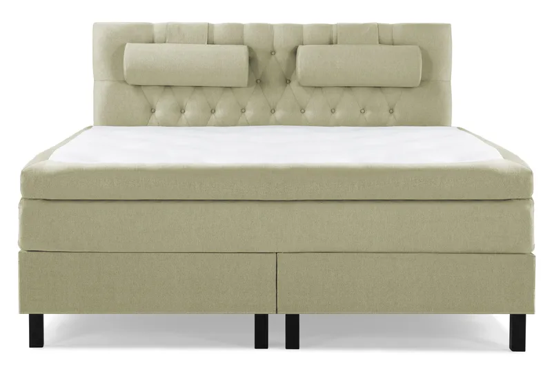 Sänkypaketti Lucky 160x200 Diamant Sängynpääty Vihreä - Polyeetteri Niskatyyny Suuri - Huonekalut - Sänky - Jenkkisängyt