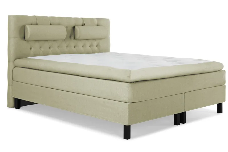 Sänkypaketti Lucky 160x200 Diamant Sängynpääty Vihreä - Polyeetteri Niskatyyny Suuri - Huonekalut - Sänky - Parisänky