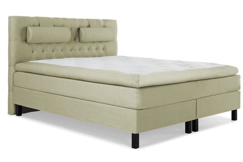 Sänkypaketti Lucky 160x200 Diamant Sängynpääty Vihreä - Polyeetteri Niskatyyny Suuri - Huonekalut - Sänky - Jenkkisängyt