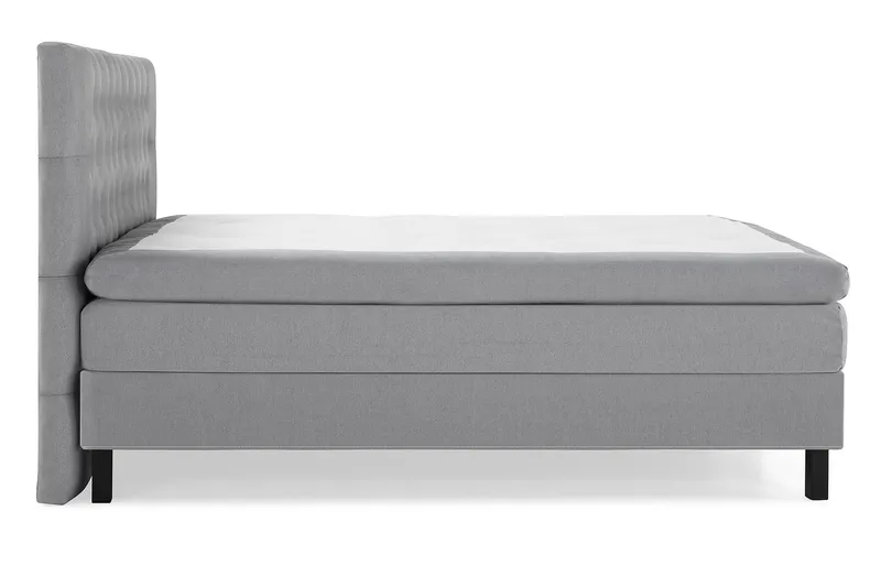 Sänkypaketti Lucky 160x200 Diamant Pääty Vaaleanharmaa - Polyeetteri - Huonekalut - Sänky - Jenkkisängyt