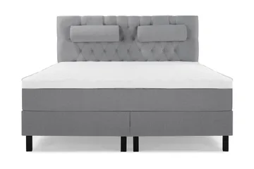 Sänkypaketti Lucky 160x200 Diamant Pääty Vaaleanharmaa