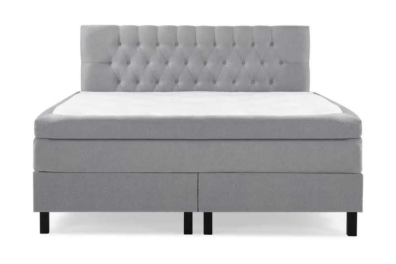 Sänkypaketti Lucky 160x200 Diamant Pääty Vaaleanharmaa - Polyeetteri - Huonekalut - Sänky - Parisänky