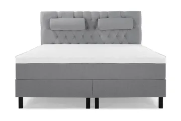 Sänkypaketti Lucky 160x200 Diamant Pääty Vaaleanharmaa