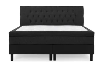 Sänkypaketti Lucky 160x200 Diamant Pääty Musta/Harmaa/PU