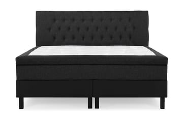 Sänkypaketti Lucky 160x200 Diamant Pääty Musta/Harmaa/PU