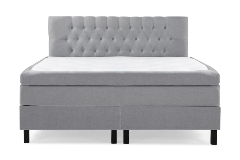 Sänkypaketti Lucky 160x200 Diamant Pääty Vaaleanharmaa - Memory - Huonekalut - Sänky - Jenkkisängyt