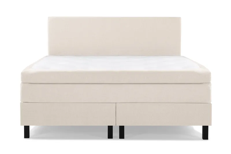 Sänkypaketti Lucky 160x200 Sileä Sängynpääty Beige - Lateksi - Huonekalut - Sänky - Jenkkisängyt