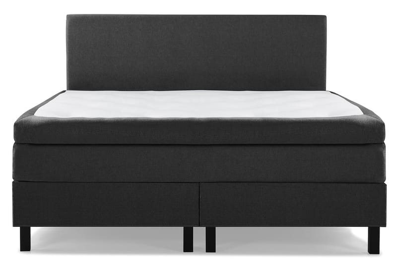 Sänkypaketti Lucky 160x200 Sileä Sängynpääty Musta - Lateksi - Huonekalut - Sänky - Jenkkisängyt