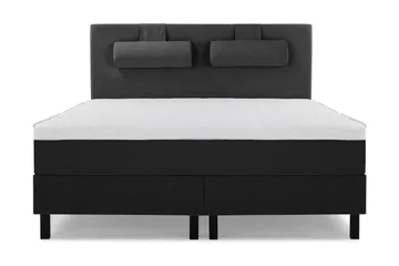Sänkypaketti Lucky 160x200 Sileä Sängynpääty Musta