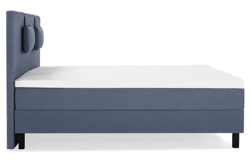 Sänkypaketti Lucky 160x200 Sileä Sängynpääty Tummansininen - Vaahto Niskatyyny Pieni - Huonekalut - Sänky - Jenkkisängyt