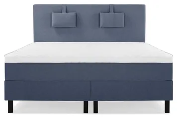 Sänkypaketti Lucky 160x200 Sileä Sängynpääty Tummansininen