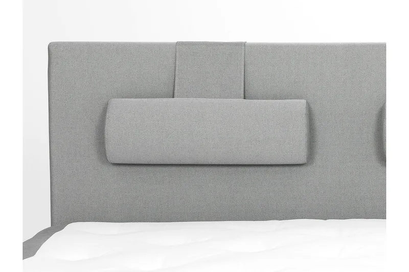 Sänkypaketti Lucky 160x200 Sileä Sängynpääty Vaaleanharmaa - Vaahto Niskatyyny Suuri - Huonekalut - Sänky - Jenkkisängyt