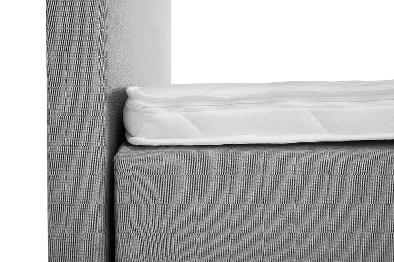 Sänkypaketti Lucky 160x200 Sileä Sängynpääty Vaaleanharmaa - Vaahto Niskatyyny Suuri - Huonekalut - Sänky - Jenkkisängyt