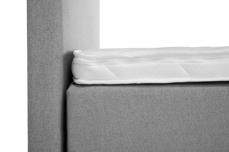 Sänkypaketti Lucky 160x200 Sileä Sängynpääty Vaaleanharmaa - Vaahto Niskatyyny Suuri - Huonekalut - Sänky - Jenkkisängyt