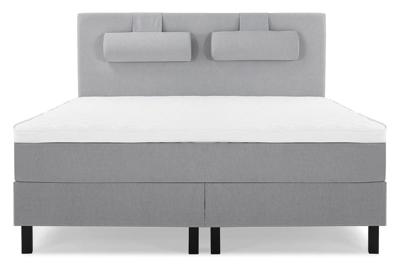 Sänkypaketti Lucky 160x200 Sileä Sängynpääty Vaaleanharmaa - Vaahto Niskatyyny Suuri - Huonekalut - Sänky - Jenkkisängyt