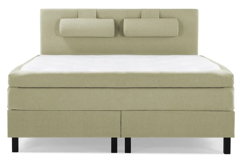 Sänkypaketti Lucky 160x200 Sileä Sängynpääty Vihreä - Lateksi Niskatyyny Suuri - Huonekalut - Sänky - Jenkkisängyt