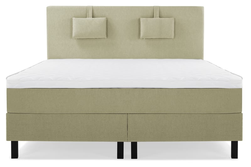 Sänkypaketti Lucky 160x200 Sileä Sängynpääty Vihreä - Vaahto Niskatyyny Pieni - Huonekalut - Sänky - Jenkkisängyt