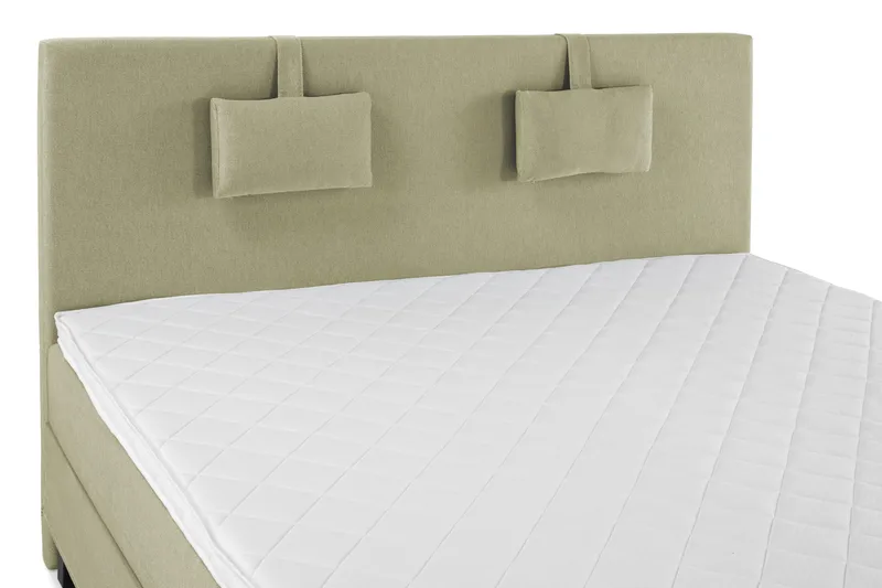 Sänkypaketti Lucky 160x200 Sileä Sängynpääty Vihreä - Vaahto Niskatyyny Pieni - Huonekalut - Sänky - Jenkkisängyt