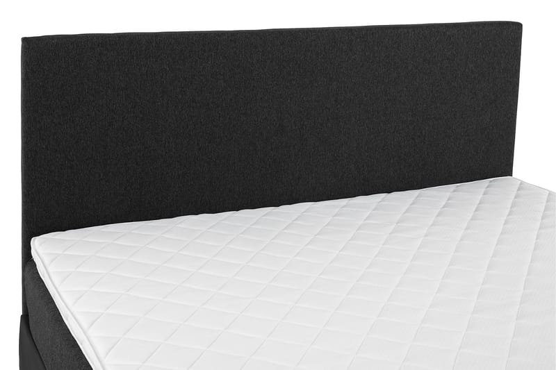 Sänkypaketti Lucky 160x200 Sileä Pääty Musta/Harmaa/PU - Vaahto - Huonekalut - Sänky - Jenkkisängyt