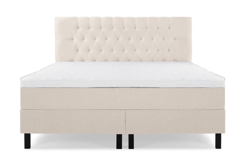Sänkypaketti Lucky 180x200 Diamant Sängynpääty Beige - Vaahto - Huonekalut - Sänky - Jenkkisängyt