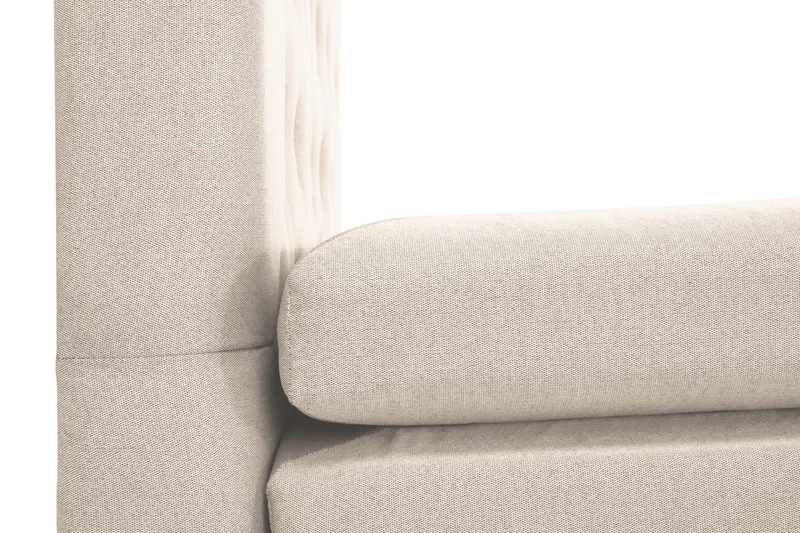 Sänkypaketti Lucky 180x200 Diamant Sängynpääty Beige - Polyeetteri Niskatyyny Suuri - Huonekalut - Sänky - Jenkkisängyt