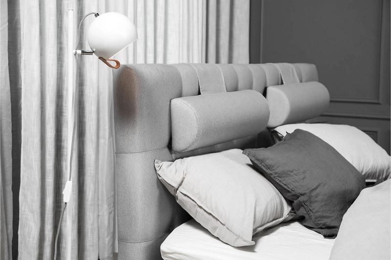 Sänkypaketti Lucky 180x200 Diamant Sängynpääty Keskiharmaa - Lateksi Niskatyyny Pieni - Huonekalut - Sänky - Jenkkisängyt