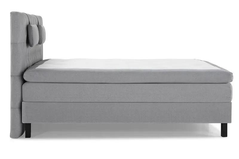 Sänkypaketti Lucky 180x200 Diamant Sängynpääty Keskiharmaa - Lateksi Niskatyyny Pieni - Huonekalut - Sänky - Jenkkisängyt