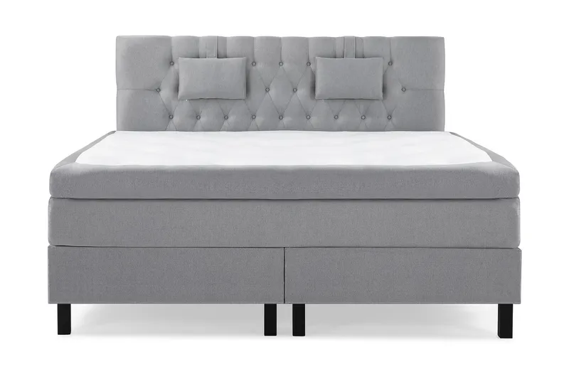 Sänkypaketti Lucky 180x200 Diamant Sängynpääty Keskiharmaa - Lateksi Niskatyyny Pieni - Huonekalut - Sänky - Jenkkisängyt