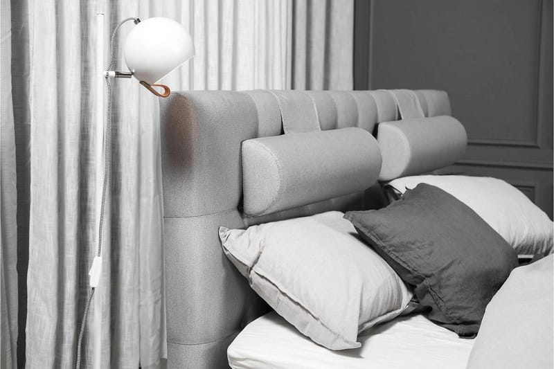 Sänkypaketti Lucky 180x200 Diamant Sängynpääty Keskiharmaa - Lateksi Niskatyyny Pieni - Huonekalut - Sänky - Jenkkisängyt