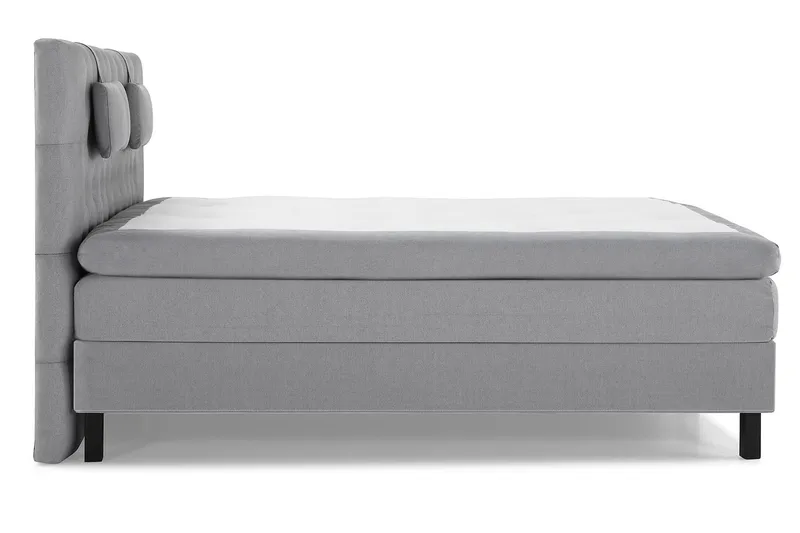 Sänkypaketti Lucky 180x200 Diamant Sängynpääty Keskiharmaa - Memory Niskatyyny Pieni - Huonekalut - Sänky - Jenkkisängyt