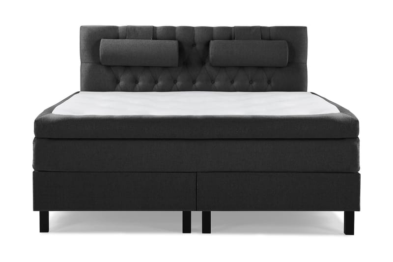 Sänkypaketti Lucky 180x200 Diamant Sängynpääty Musta - Lateksi Niskatyyny Suuri - Huonekalut - Sänky - Parisänky