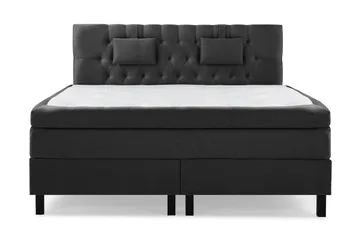 Sänkypaketti Lucky 180x200 Diamant Sängynpääty Musta