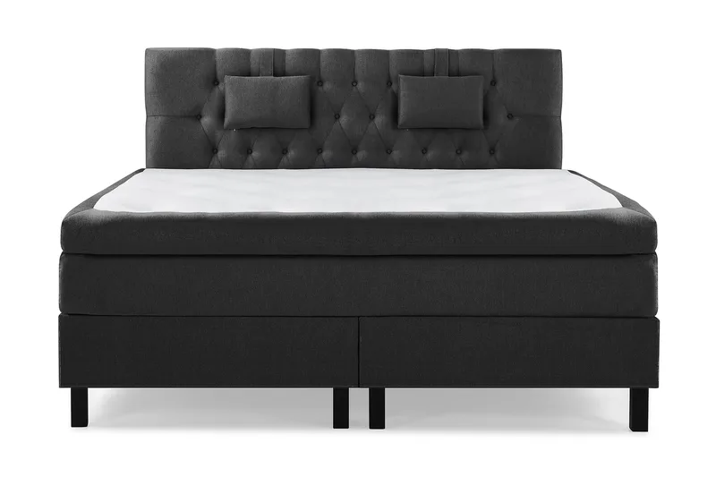 Sänkypaketti Lucky 180x200 Diamant Sängynpääty Musta - Memory Niskatyyny Pieni - Huonekalut - Sänky - Jenkkisängyt