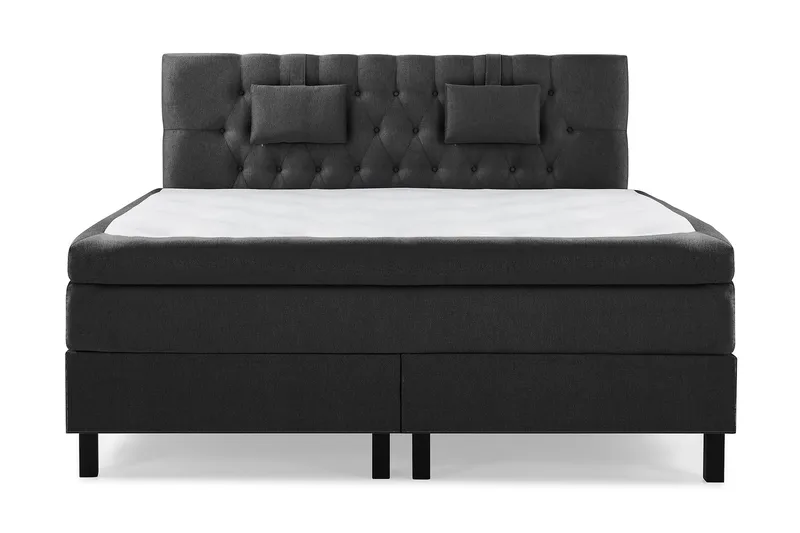 Sänkypaketti Lucky 180x200 Diamant Sängynpääty Musta - Memory Niskatyyny Pieni - Huonekalut - Sänky - Jenkkisängyt