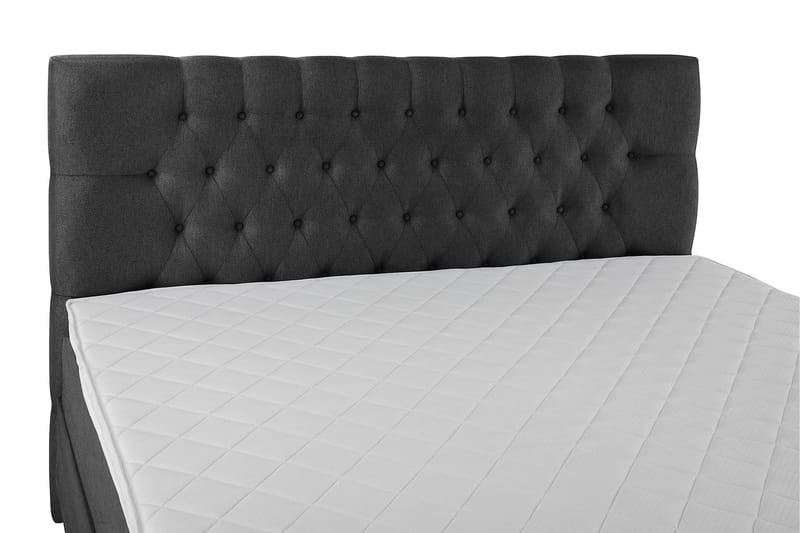 Sänkypaketti Lucky 180x200 Diamant Sängynpääty Musta - Musta/Harmaa - Huonekalut - Sänky - Parisänky