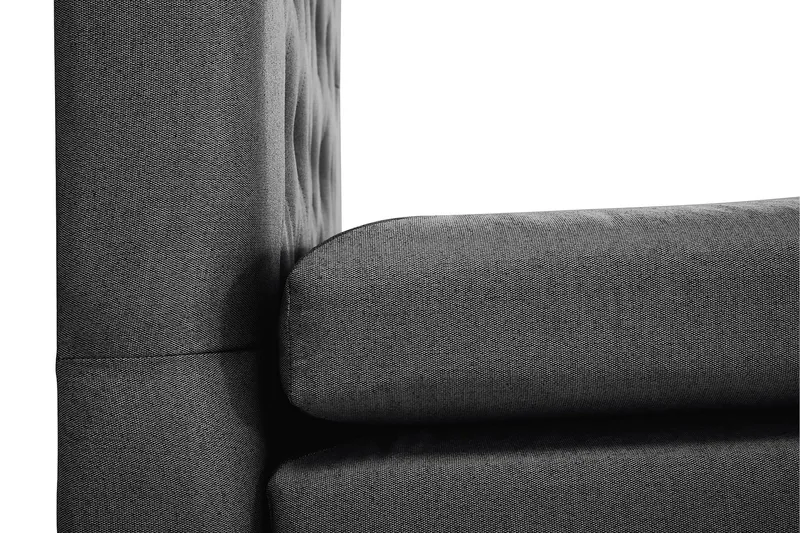 Sänkypaketti Lucky 180x200 Diamant Sängynpääty Musta - Polyeetteri Niskatyyny Pieni - Huonekalut - Sänky - Jenkkisängyt