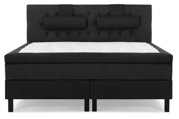 Sänkypaketti Lucky 180x200 Diamant Sängynpääty Musta/Harmaa/PU