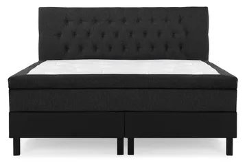 Sänkypaketti Lucky 180x200 Diamant Sängynpääty Musta/Harmaa/PU