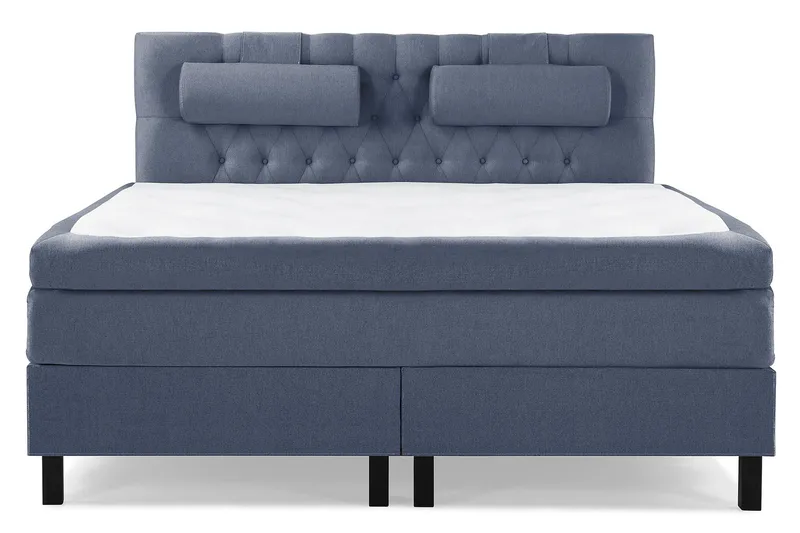 Sänkypaketti Lucky 180x200 Diamant Sängynpääty Tummansinine - Polyeetteri Niskatyyny Suuri - Huonekalut - Sänky - Jenkkisängyt