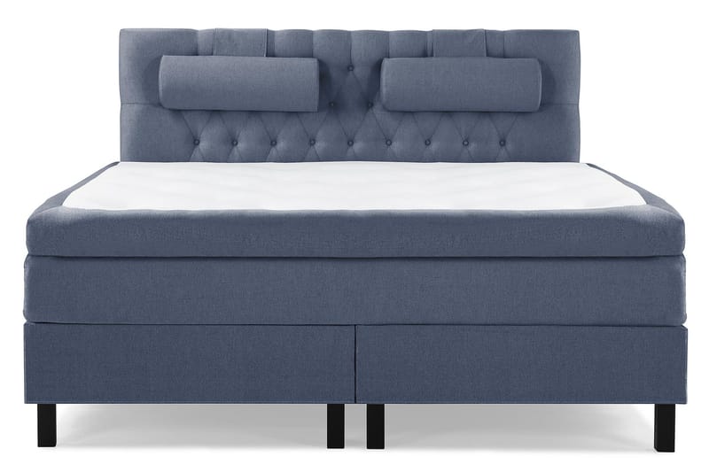 Sänkypaketti Lucky 180x200 Diamant Sängynpääty Tummansinine - Polyeetteri Niskatyyny Suuri - Huonekalut - Sänky - Jenkkisängyt