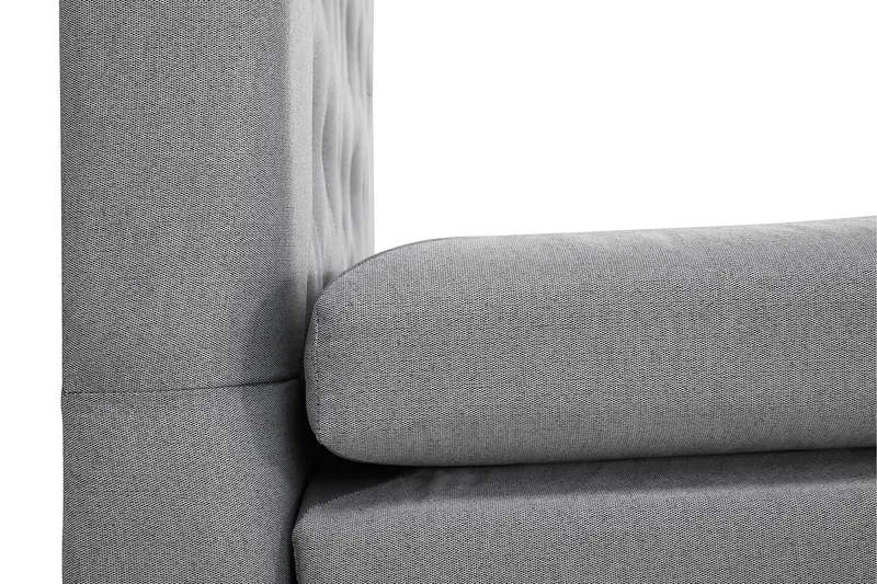 Sänkypaketti Lucky 180x200 Diamant Sängynpääty V.harmaa - Niskatyyny Suuri Vaaleanharmaa - Huonekalut - Sänky - Parisänky