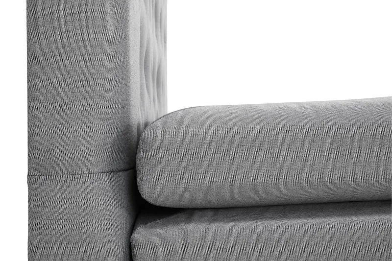 Sänkypaketti Lucky 180x200 Diamant Sängynpääty V.harmaa - Niskatyyny Suuri Vaaleanharmaa - Huonekalut - Sänky - Jenkkisängyt