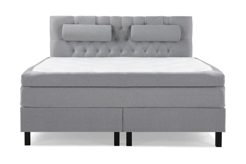 Sänkypaketti Lucky 180x200 Diamant Sängynpääty V.harmaa, Niskatyyny Suuri Vaaleanharmaa