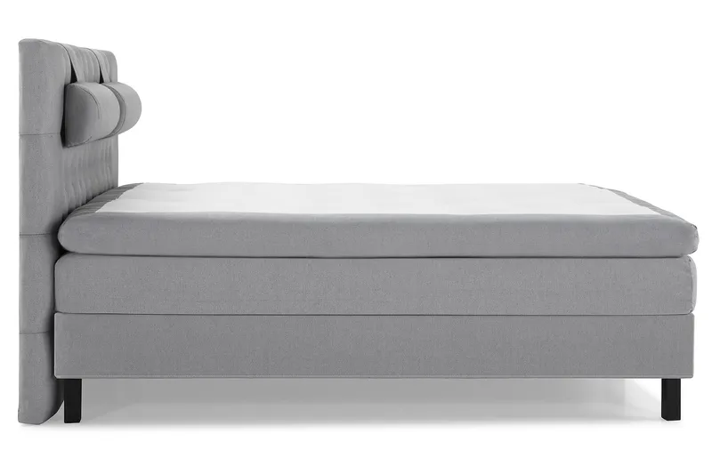 Sänkypaketti Lucky 180x200 Diamant Sängynpääty V.harmaa - Niskatyyny Suuri Vaaleanharmaa - Huonekalut - Sänky - Jenkkisängyt