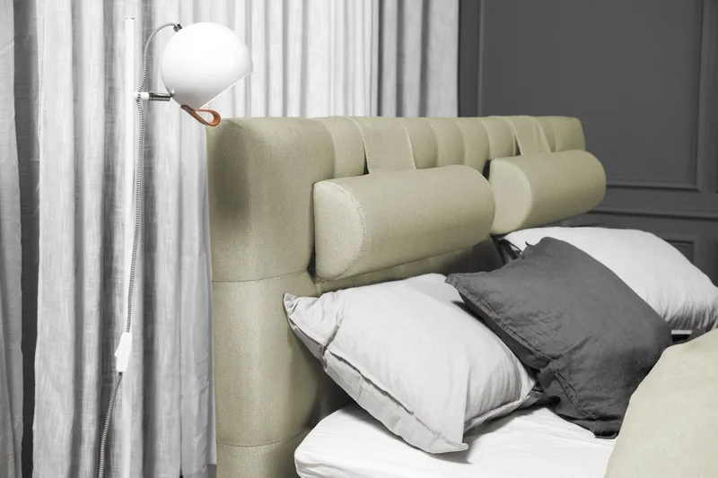 Sänkypaketti Lucky 180x200 Diamant Sängynpääty Vihreä - Vaahto Niskatyyny Suuri - Huonekalut - Sänky - Parisänky