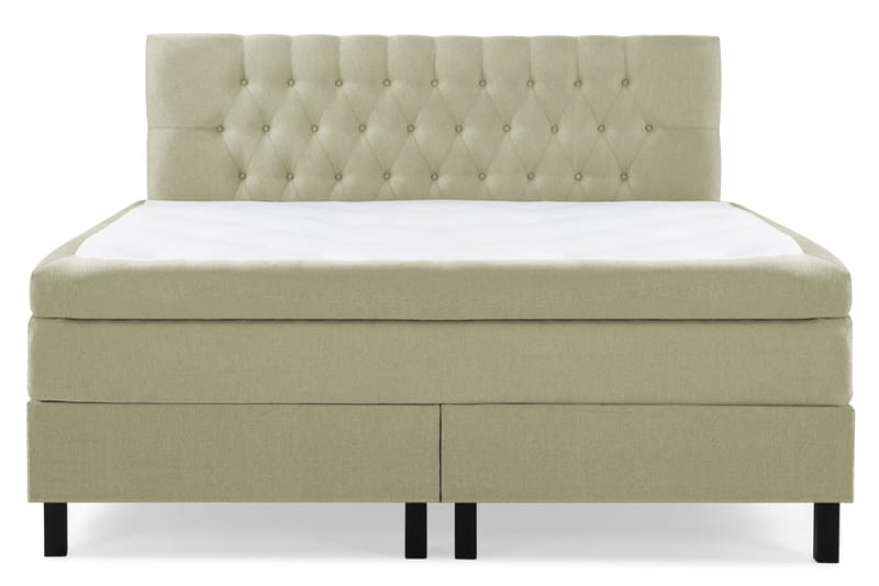 Sänkypaketti Lucky 180x200 Diamant Sängynpääty Vihreä - Polyeetteri - Huonekalut - Sänky - Jenkkisängyt