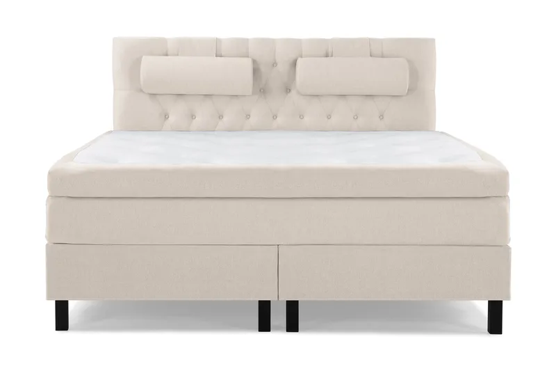 Sänkypaketti Lucky 180x200 Memorypatja Diamant Sängynpääty - Beige - Huonekalut - Sänky - Jenkkisängyt